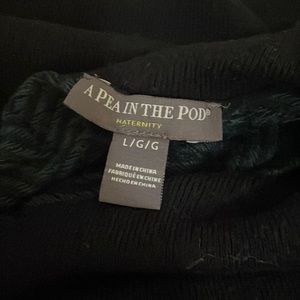 Cowl neck maternity sweater